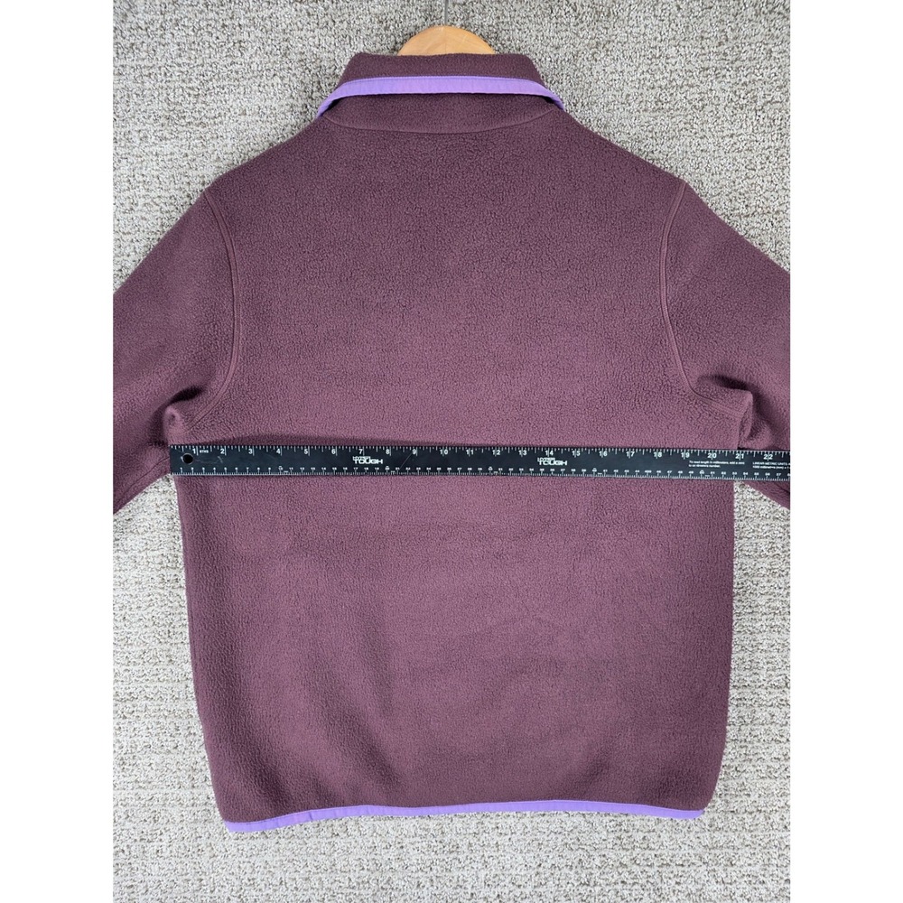 Cotopaxi Teca Fleece Snap Pullover Jacket Womens Medium Burgundy Purple Red Blue - Picture 6 of 7